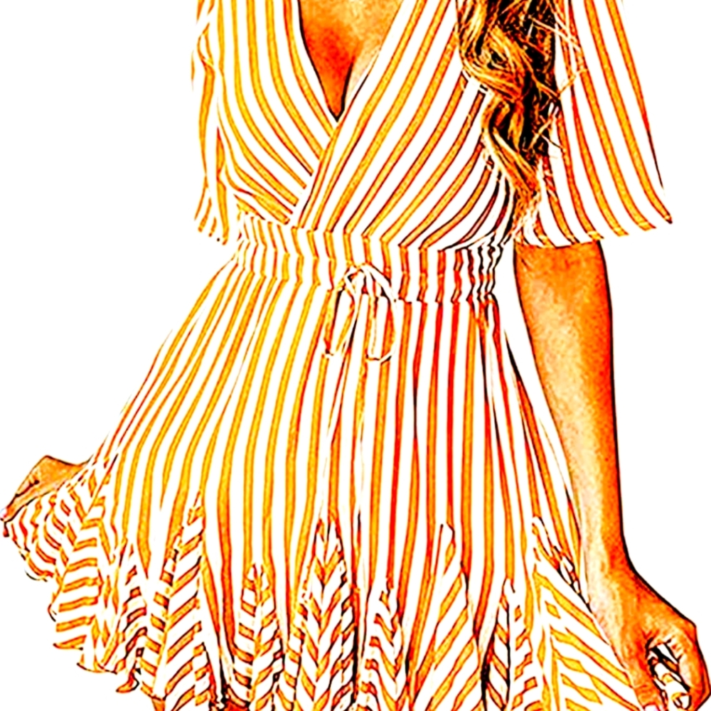 Pretty Garden ruffle dress NWT S